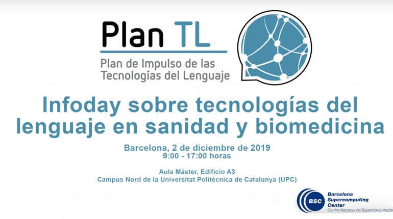 Infoday sobre tecnologías de lenguaje en sanidad BSC